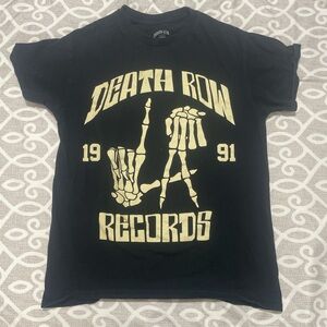 Death Row Records Black T-Shirt for Men